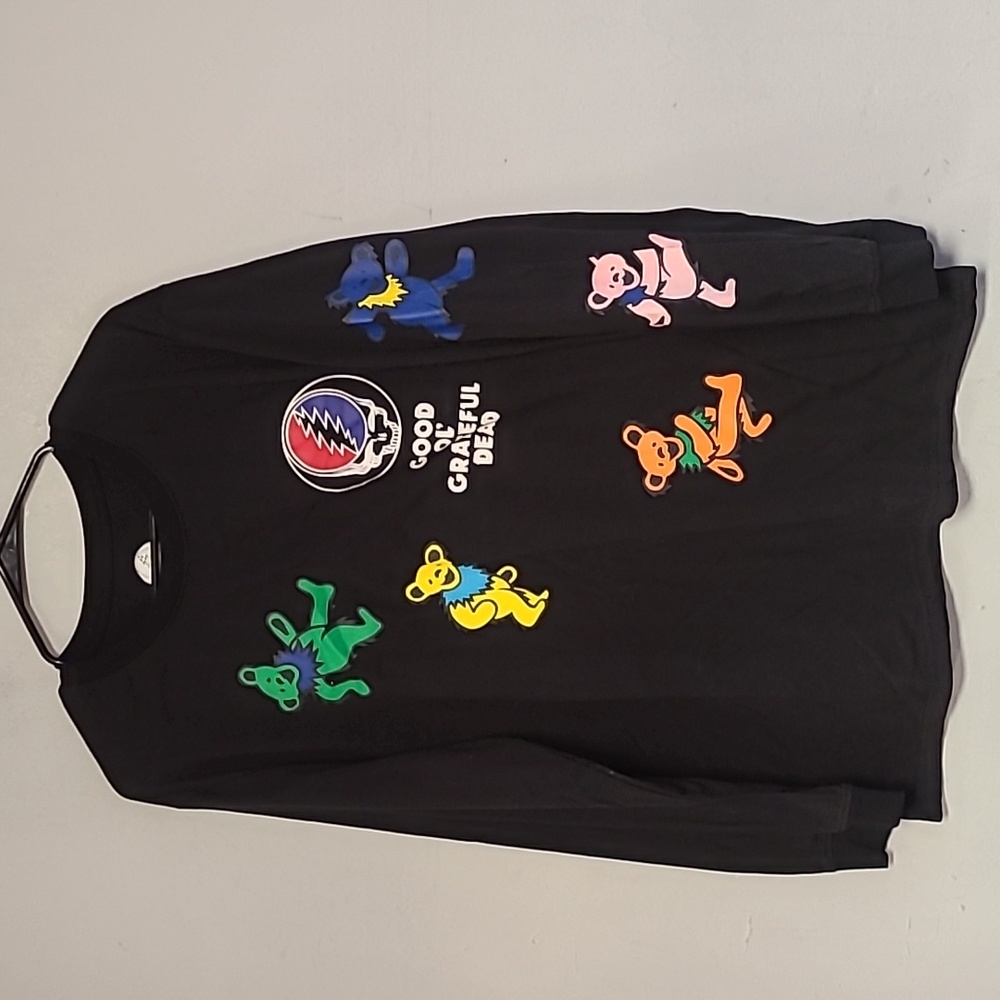 Men's large Grateful Dead bears long sleeve black tee t-shirt crewneck